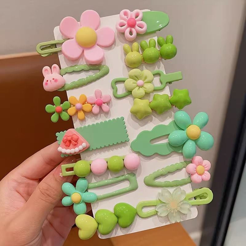 Horquilla de felpa de otoño e invierno clip de flequillo lateral para niños lindo color café horquilla de cabello roto tocado clip de pelo al por mayor