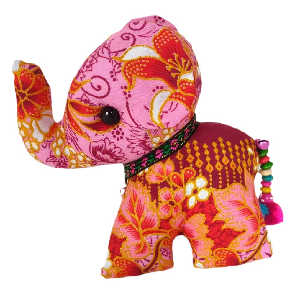 Thai Fabric Elephant Ornaments, Elephant Travel Souvenirs, Special Small Gifts, Cartoon Dolls, Plush Toys