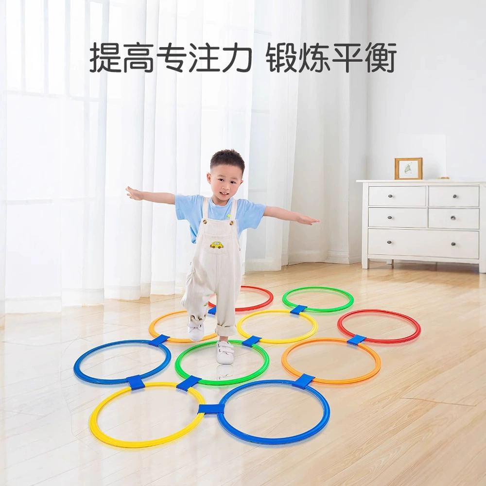 Оборудование для сенсорной тренировки в детском саду для домашнего использования: сетка для скакалки, круговое кольцо и сетка для упражнений для детей, чтобы расходовать энергию.