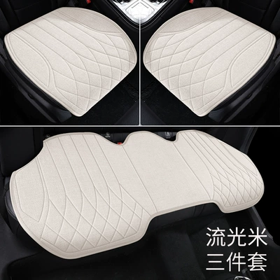 cushion four seasons universal linen cushion – Seat cushion, seat cover - streamer-rice-three-piece-set-four-seasons-universal