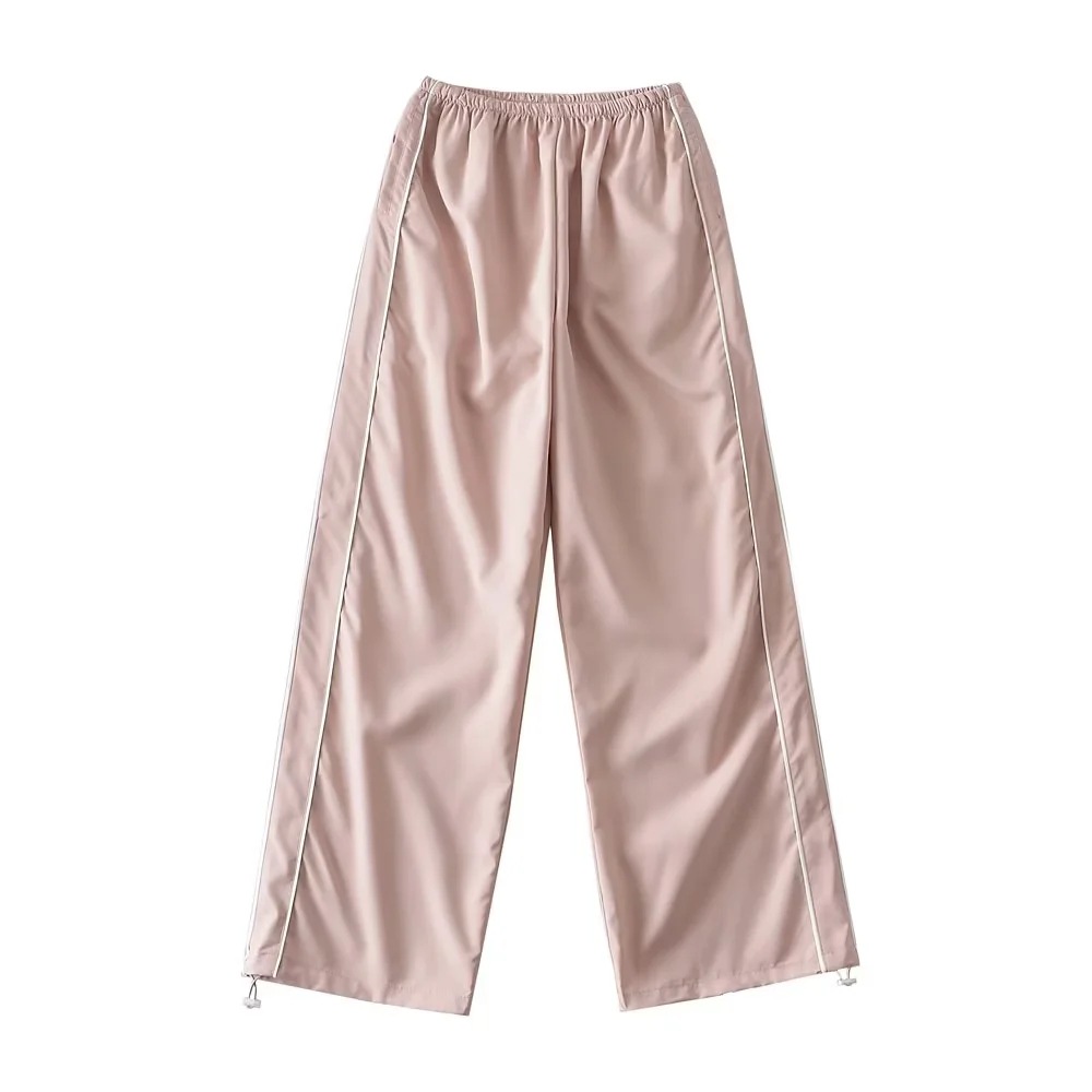 2023 nuevos Pantalones deportivos rectos de secado rápido sensible al aire de las mujeres de Europa y América caliente delgada casual cintura alta pantalones de pierna ancha image 12