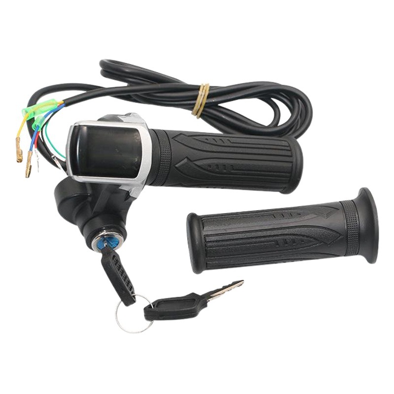 ロックハンドル付き折りたたみ電気自動車、リチウム電気自動車ハンドル、加速速度調整ハンドル、電源表示ハンドル