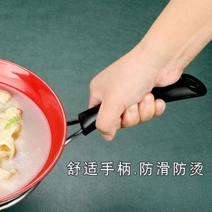 Stainless Steel Bowl and Fork Multifunctional Anti-Scalding Bowl Clip Insulated Bowl Remover Commercial Plate Serving Casserole Soup Bowl Tool