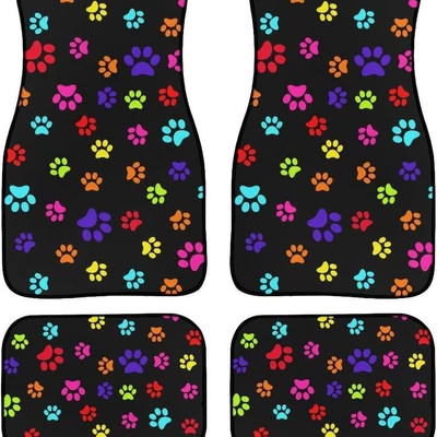 Floral Butterfly Crystal Velvet – Avtomobil döşəmə paspasları - car-floor-mats-2-3344cm-two-piece-set