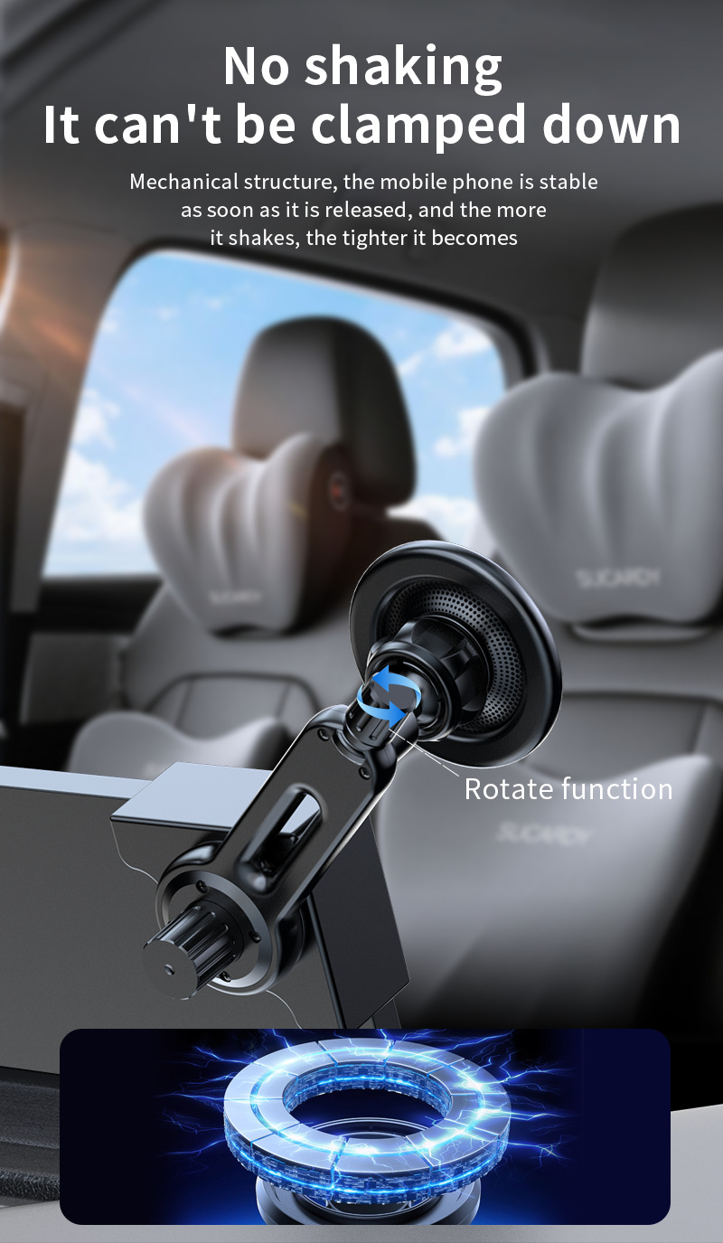 New Energy Vehicle Magnetic Mobile Phone Holder Central Control Screen Special Floating Screen Strong Adsorption Mobile Phone Navigation Holder