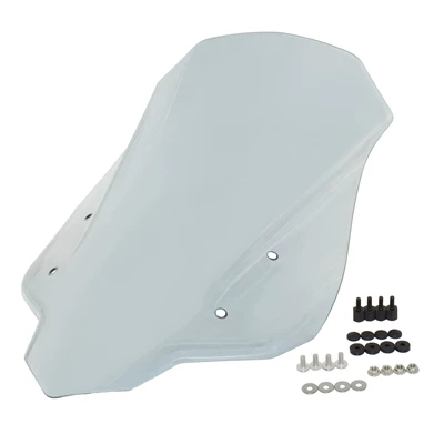 Suitable for Cb500X 16-24 Modified Motorcycles, Heightening the Front Windshield, Windscreen, Wind Shield (Motorcycle front windshield) - smoke-gray