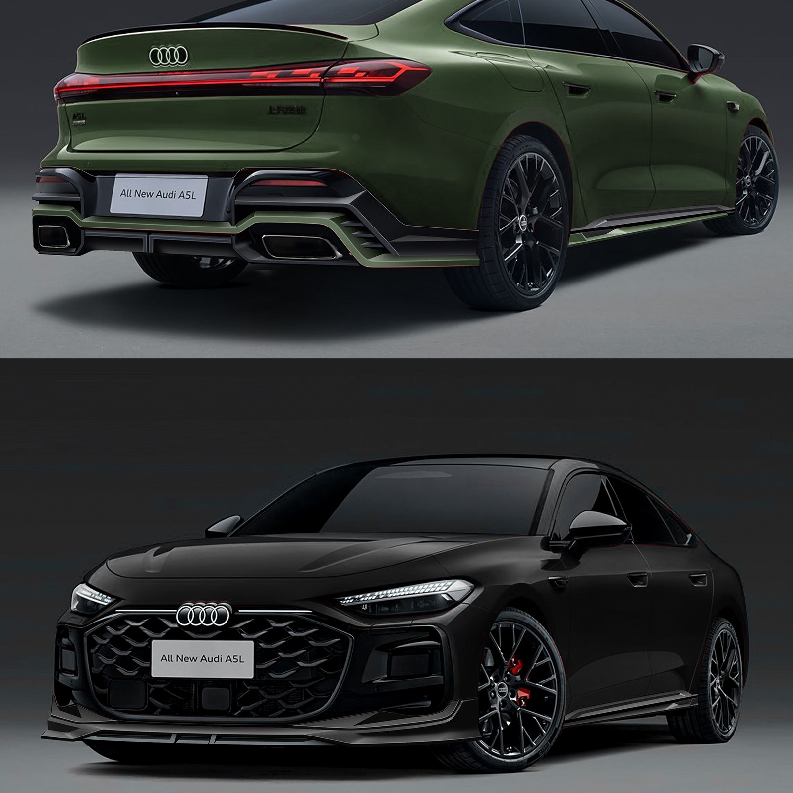 Saic Audi A5L Faw Sports Body Kit Front Spoiler Side Skirts Rear Lip Spoiler Modified Decorative Accessories