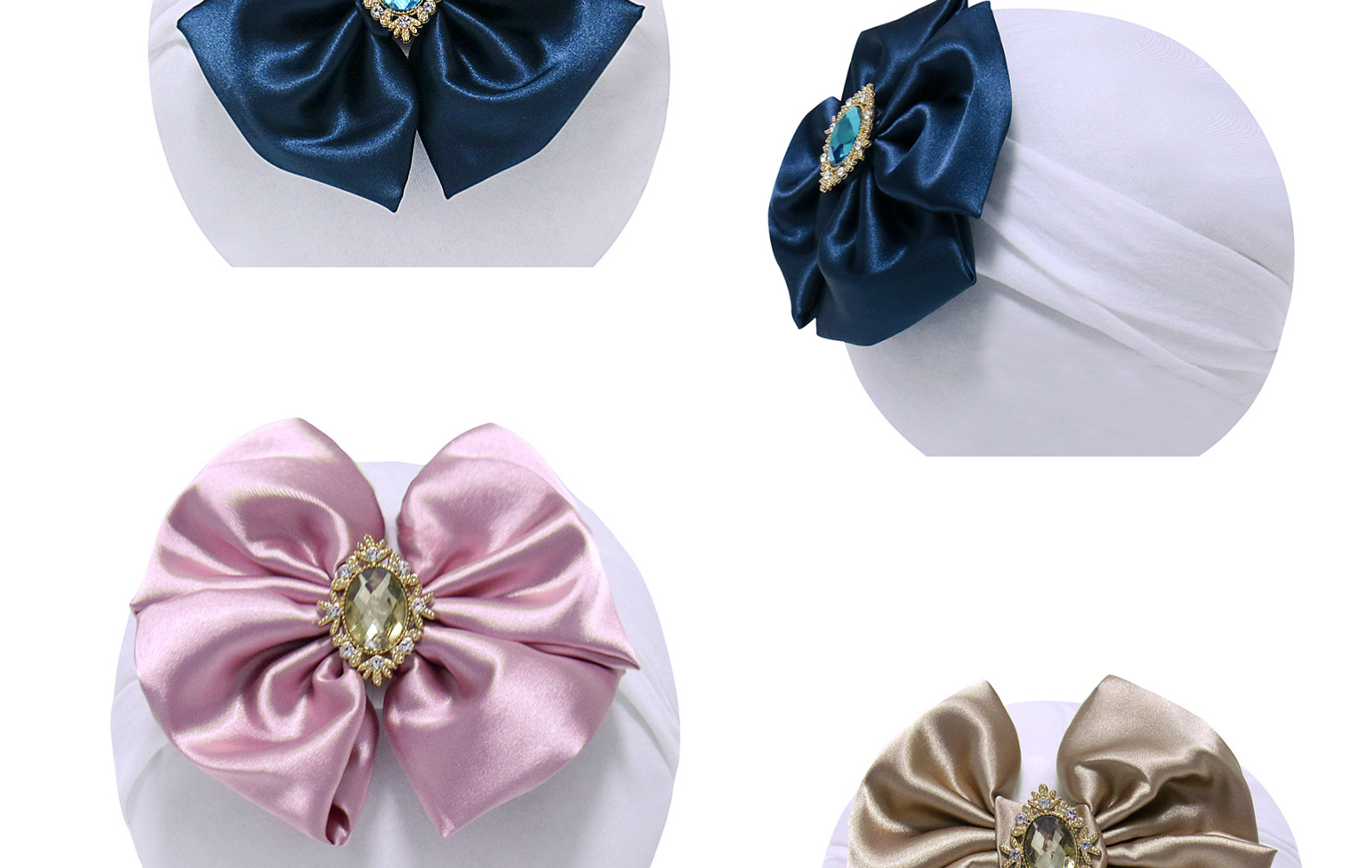 Bow Knot Pattern Kid'S Gender Diamond Design Cartoon Style Style Cartoon Style Kid'S Bow Knot Acrylic Diamond Hair Band
