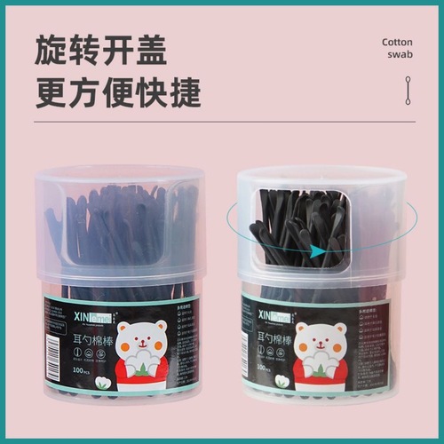 Cotton swab ear cleaner and ear scoop two-in-one wonder for adults and children, nose pick and cotton swab stick
