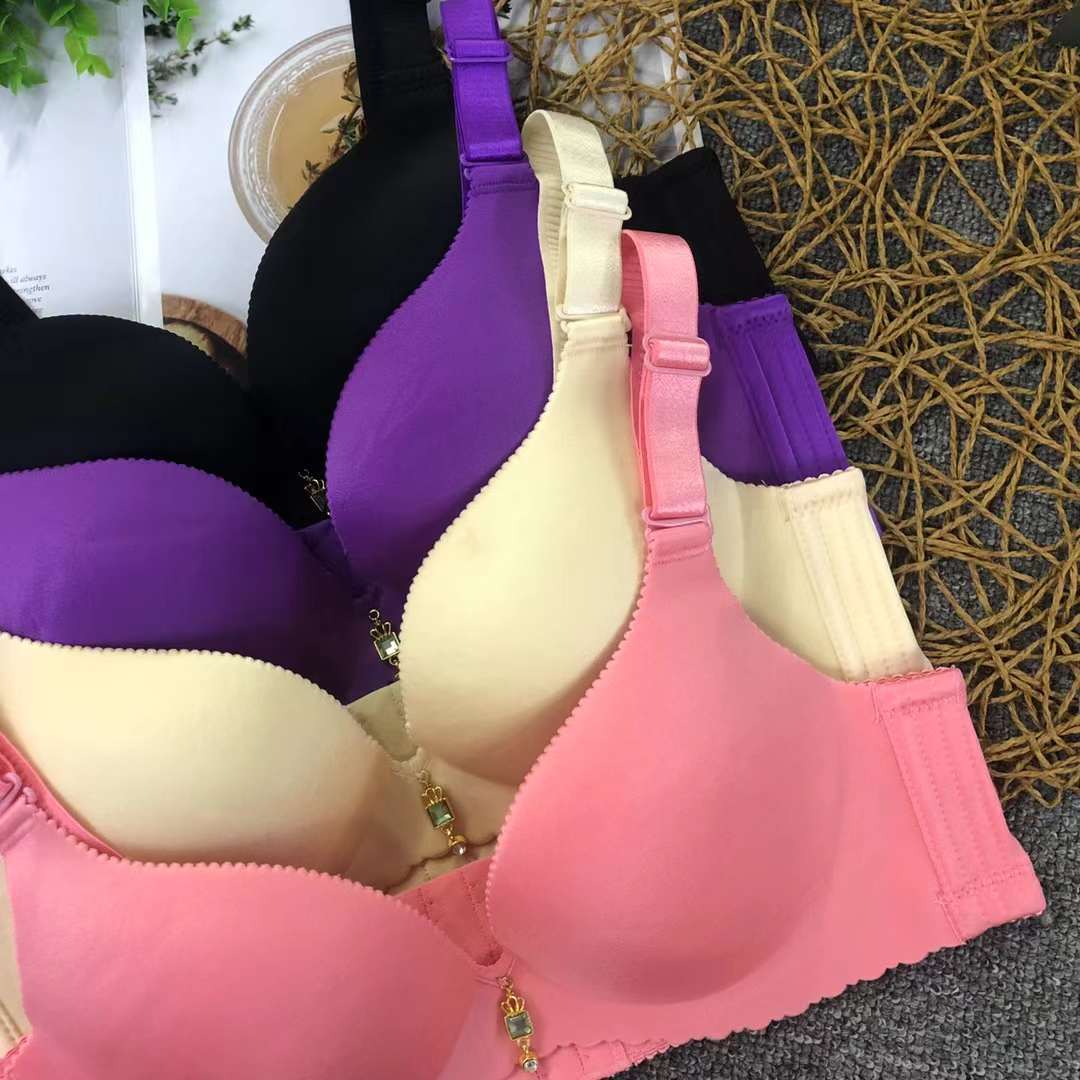 Filipino brillante sujetador ropa interior sin costuras medio grueso de alta calidad se reunieron multi-color multi-tamaño sujetador inalámbrico al por mayor