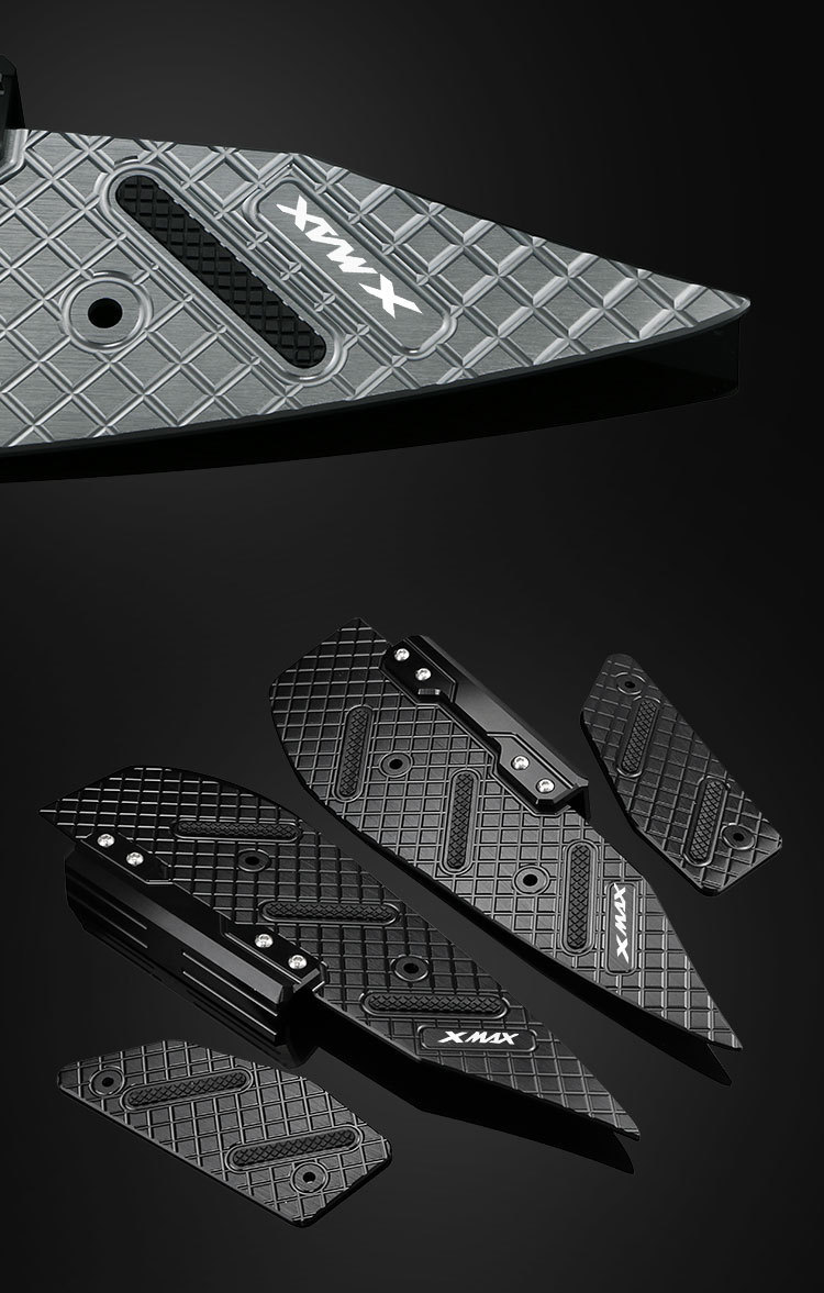 Suitable for 17-25 Models of Yamaha Xmax300 Modified Foot Pedals, Aluminum Alloy Foot Pads, Thickened Footrests