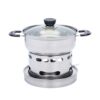 Hot Pot stainless steel thickening liquid solid Alcohol stove Small hot pot Soup pot student dormitory outdoors alcohol