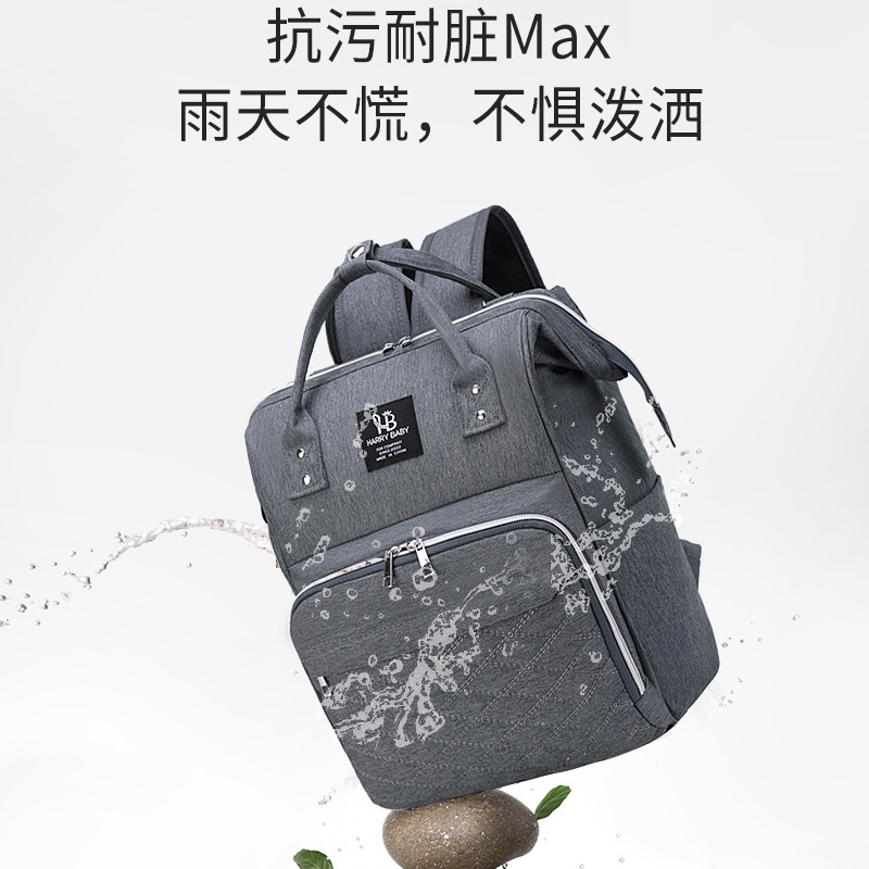 媽咪包批發新款輕便韓版時尚母嬰包簡約輕便多用途寶媽外出背包