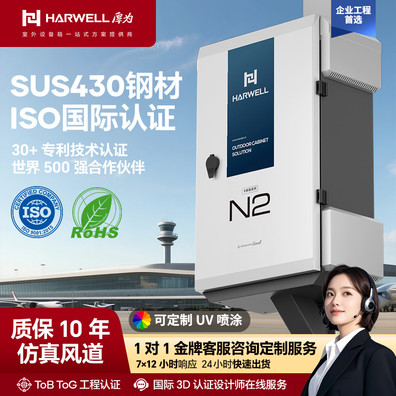 HARWELL/厚为室外配电箱基站信号设备箱水利环境监测金属外壳