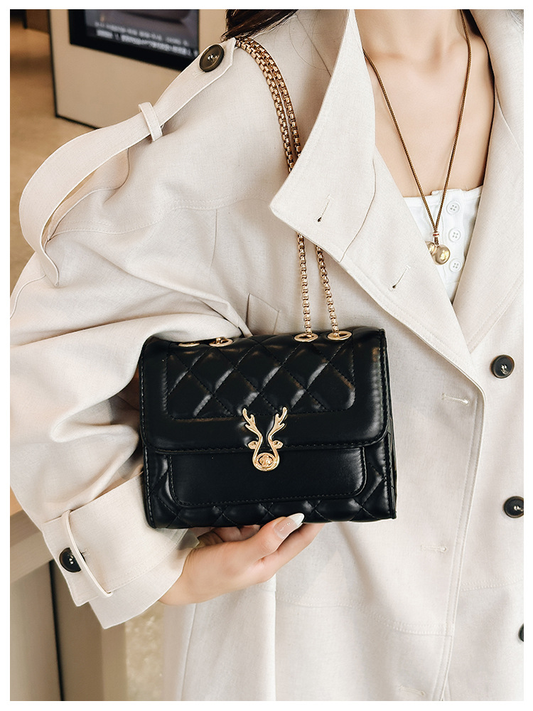 2025 Summer New style sheep diamond-shaped bag, single-shoulder bag, women's bag, pu bag, crossbody bag, chain bag, Chanel style undefined