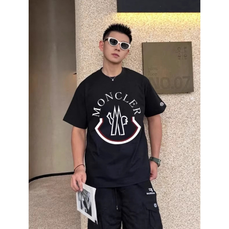 Three Tags Complete, New Style with Letter Embroidery Logo on the Chest, Casual Round Neck Short-Sleeve T-Shirt for Men, Loose Fit Top T-Shirt Three Tags Complete, New Style with Letter Embroidery Logo on the Chest, Casual Round Neck Short-Sleeve T-Shirt for Men, Loose Fit Top T-Shirt