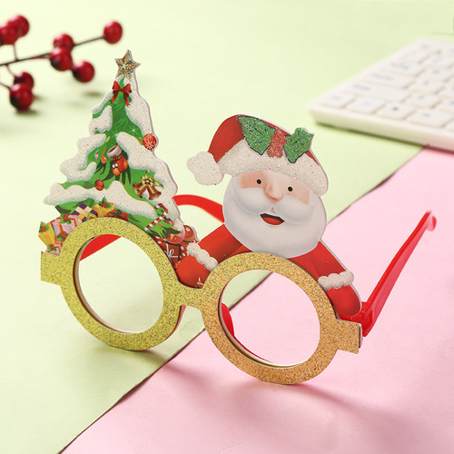 Christmas decorative glasses for adults and children Christmas gifts holiday supplies gifts party creative glasses frames wholesale