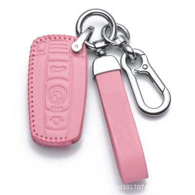 car key set old 5 – Static Rod/Key Bag - bmw-e-insert-3-keys-pink-high-grade-leather