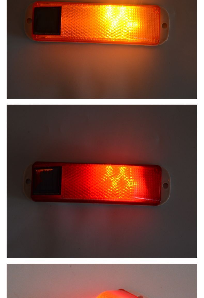 Solar-Powered Led Flashing Lights for Nighttime Road Corridors, Luminous Guardrails, Truck Anti-Collision Traffic Warning Lights