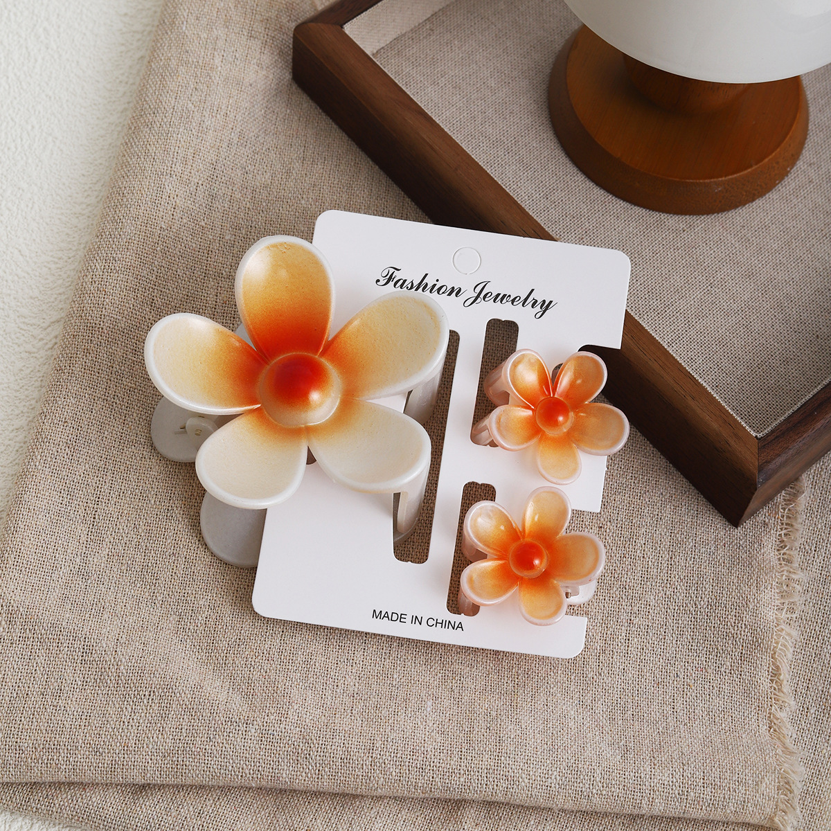 Gradient orange 3-piece gripper set
