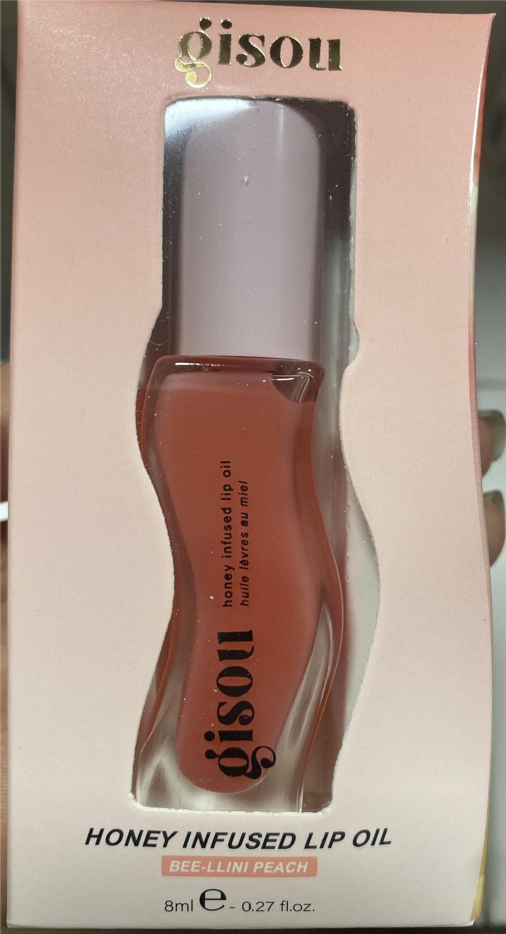 Nuevos productos de venta transfronteriza GISOU aceite de protección labial humectante reparación para eliminar las marcas labial, frambuesa ciruela brillante esmalte labial