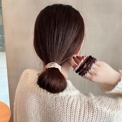 麻花辮高彈力耐用加粗皮筋女扎頭韓國氣質發繩不傷發馬尾發圈髮飾