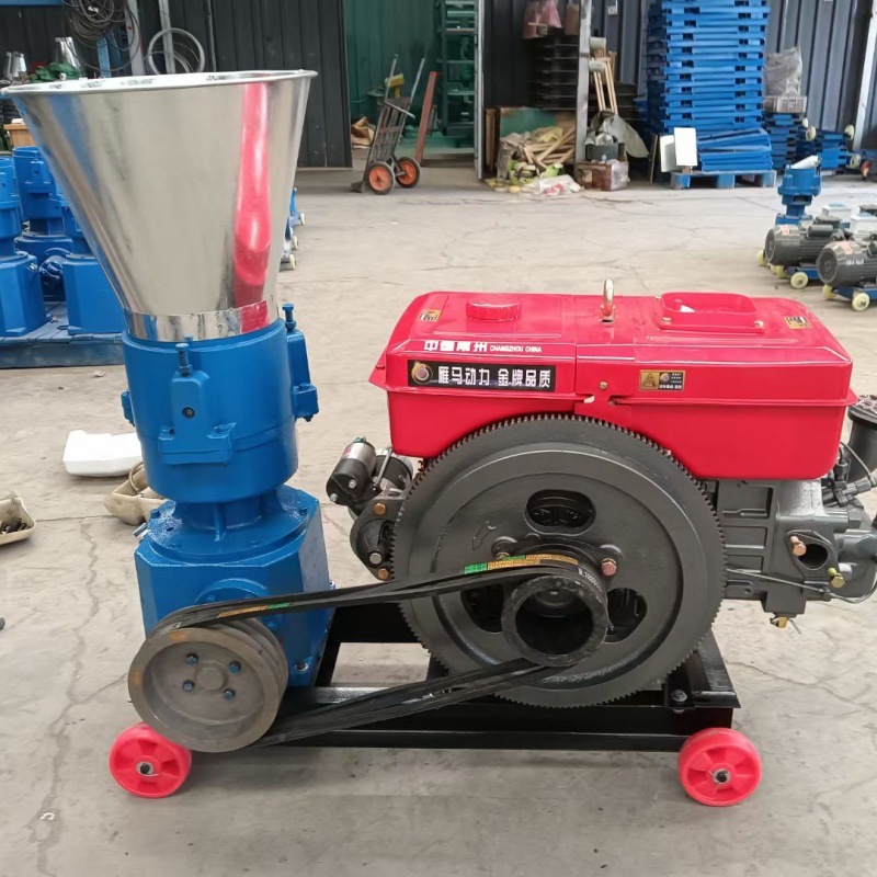 出口大豆玉米颗粒机精饲料鸡鸭颗粒机酒糟中药渣稻壳压制造粒机