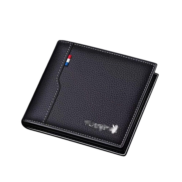 Men's Wallet Card Holder Integrated Short Wallet Men's Card Holder Men's Wallet Men's Card Holder Men's Short Clip Large Capacity