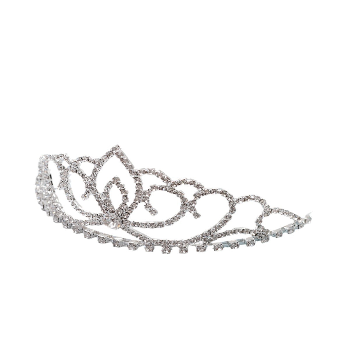 Moda coreana de alta calidad diamante joyas de cabello corona de novia dulce niños cabeza banda de productos fabricantes al por mayor