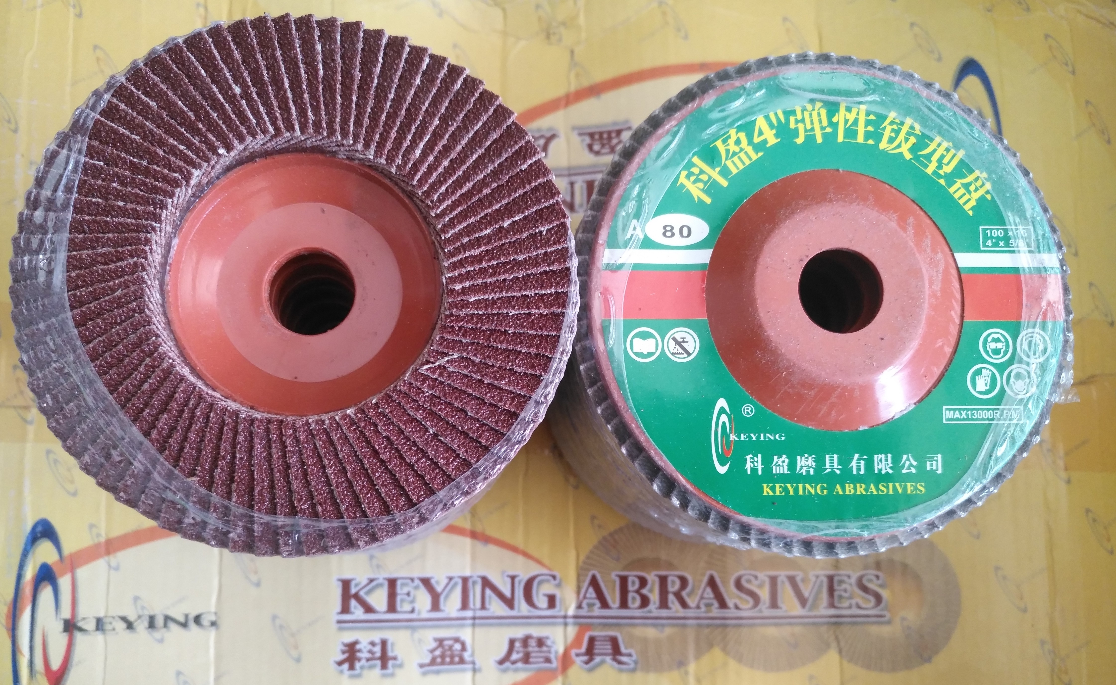 Blinders Keying Blinders engrosado molino de ángulo plano abrasivo rueda de pulido elástica placa de cúpula 100 * 80 mallas