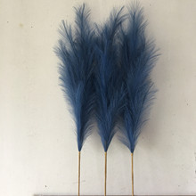 蒲苇草12叉97CM 婚礼装饰亚马逊供应现货 人造潘帕斯草 仿真芦苇