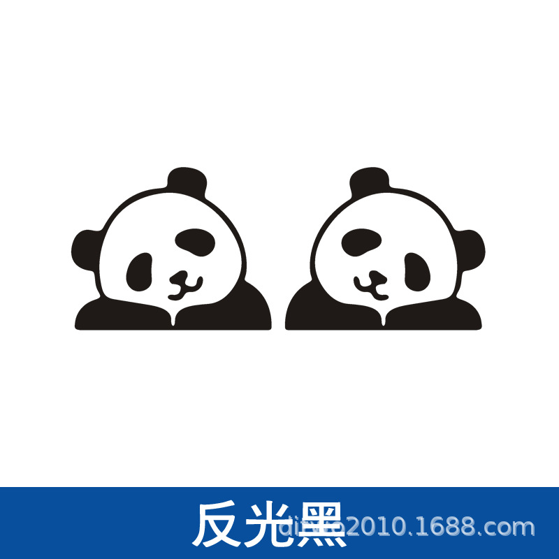 반사 검정색 쌍