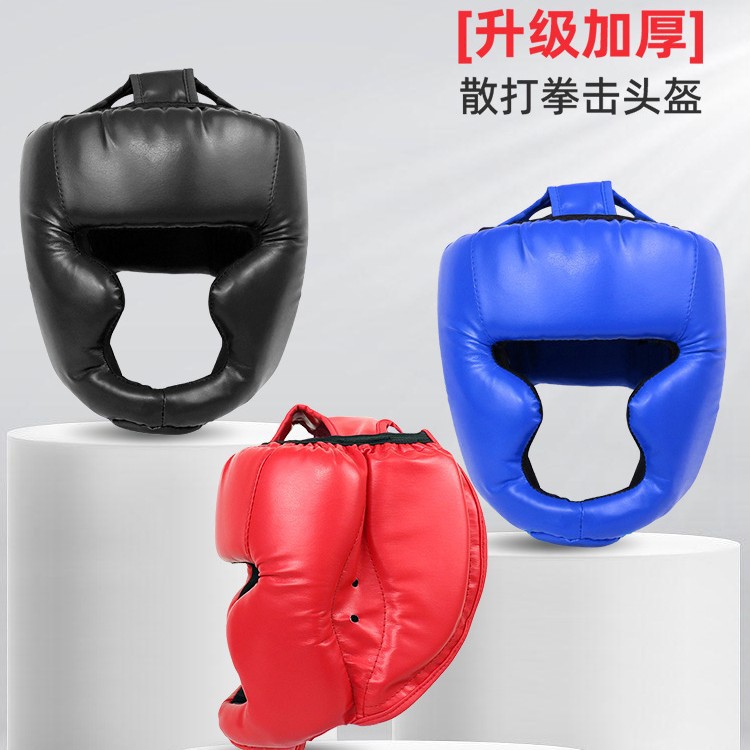 Sand Boxing Helmet Protective Gear Adult Taekwondo Head Protection Helmet Boys and Kidsren Head Thickeneded Training Protective Headgear