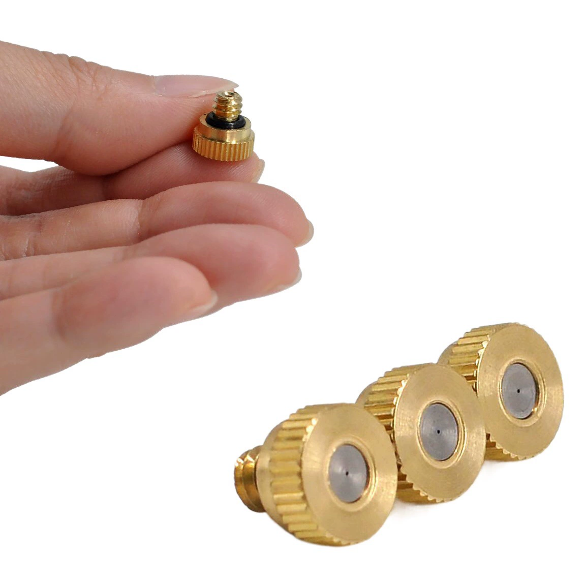 Латунное распылительное сопло с гальваническим покрытием, односекционная распылительная водопроводная вода низкого давления можно использовать с соплом, дезинфекцией и увлажкой алкоголя.