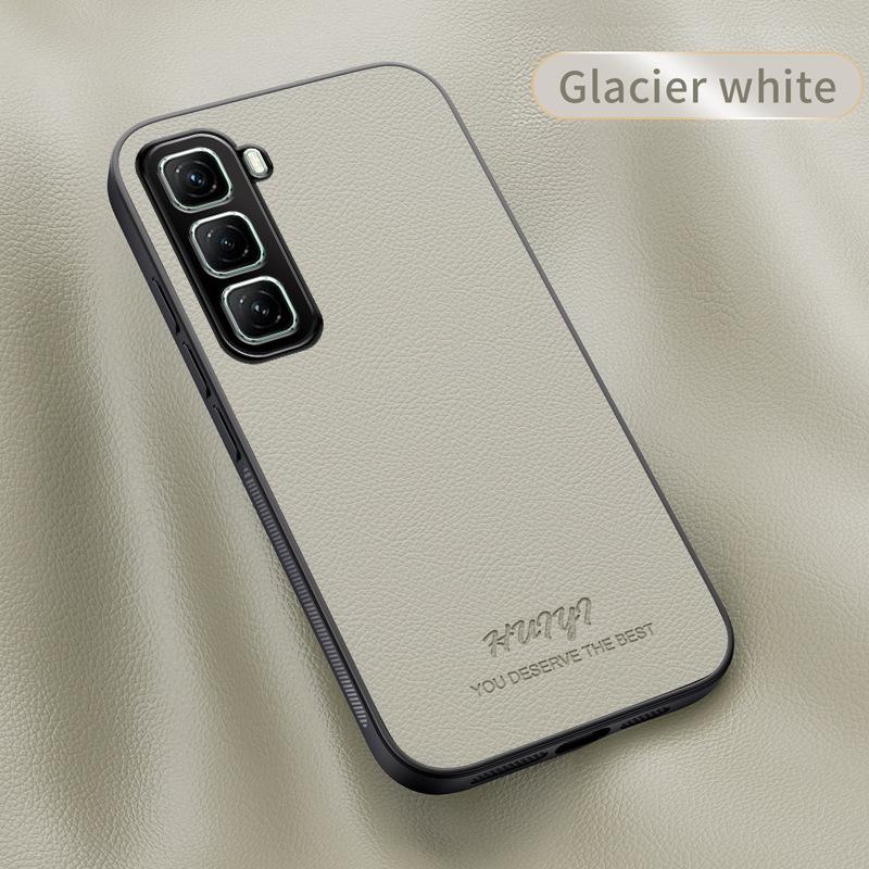 Suitable for Transsion Hot 50-5G phone case, light luxury leather, precise holes, anti-drop, car magnetic suction case