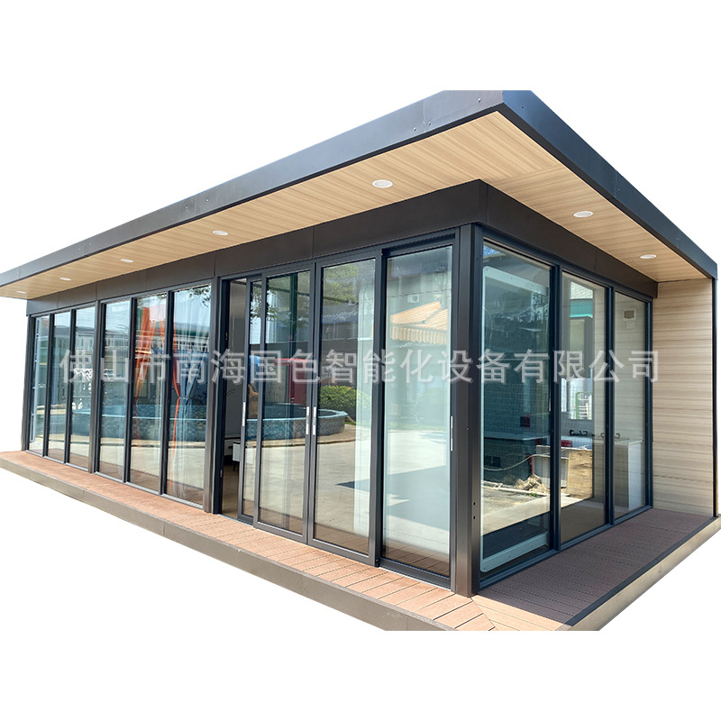 Casa modular, acero ligero, villa integrada, casa de familia móvil, cápsula espacial, sala de sol, casa de cielo estrellado, suministro directo de fábrica, exportación