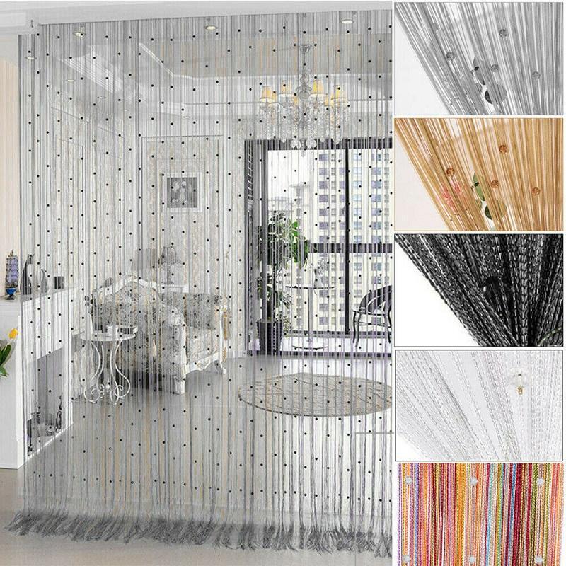 Crystal Bead Curtain Acrylic Line Curtain Partition Door Curtain Foreign Trade Supply Curtain Partition Decorative Curtain Living Room Window