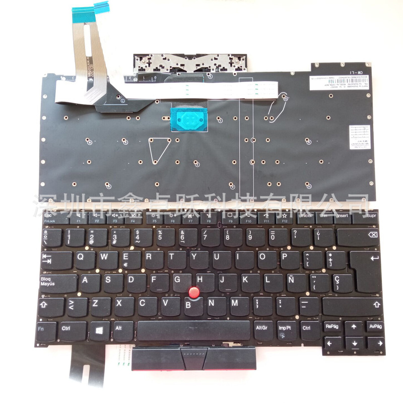 Us/Sp/Fr Is Suitable for ThinkPad T14S Gen1/Gen 2 Keyboard X1 Extreme 3Rd Gen