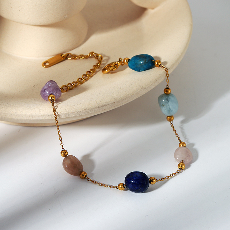 organic ethnic bracelet natural stone