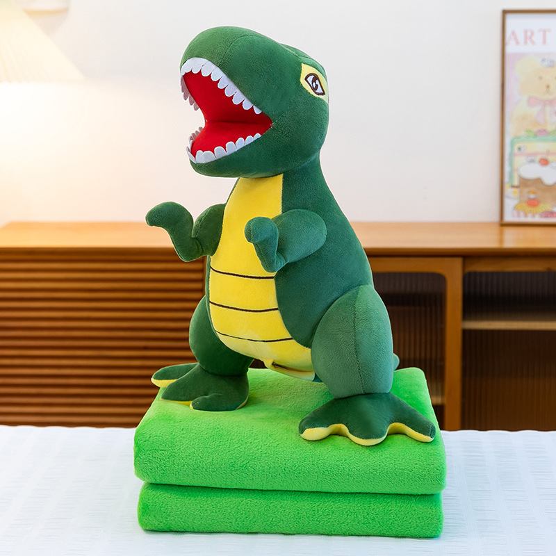 Manta de aire acondicionado de dibujos animados, almohada, edredón, almohada de siesta multifuncional dos en uno, venta directa de fábrica, comercio exterior al por mayor