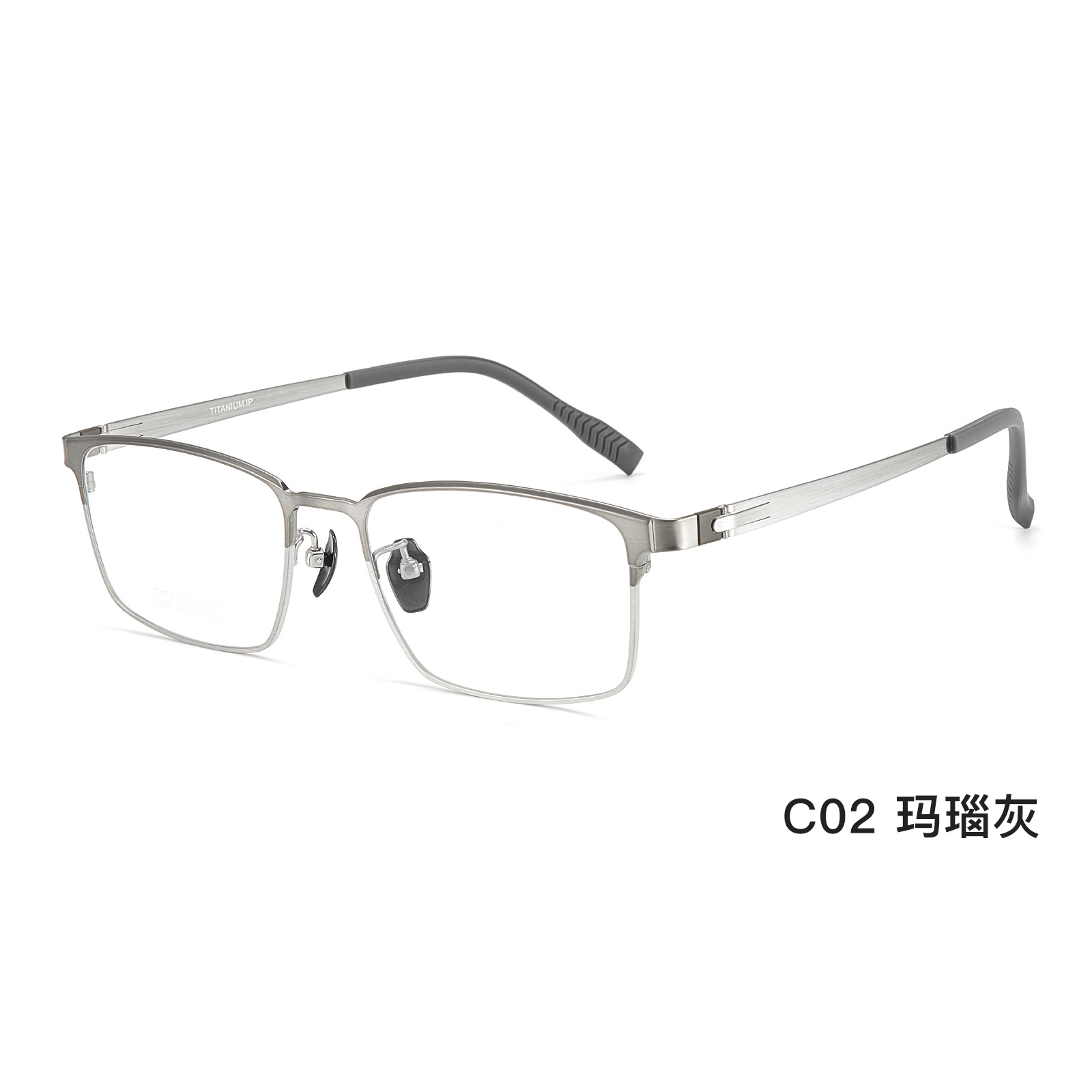 Temperamento de alto nivel para hombres de marco completo de gafas de titanio puro marco de gafas elásticas antideslizantes no pellizcan gafas al por mayor