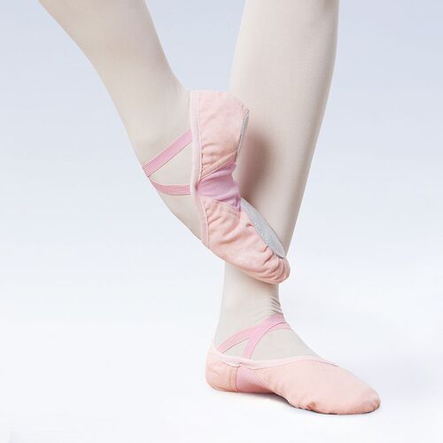 Children's dance shoes, women's soft-soled practice shoes, girls' elastic fabric stitching, adult ballet cat claw-shaped body shoes