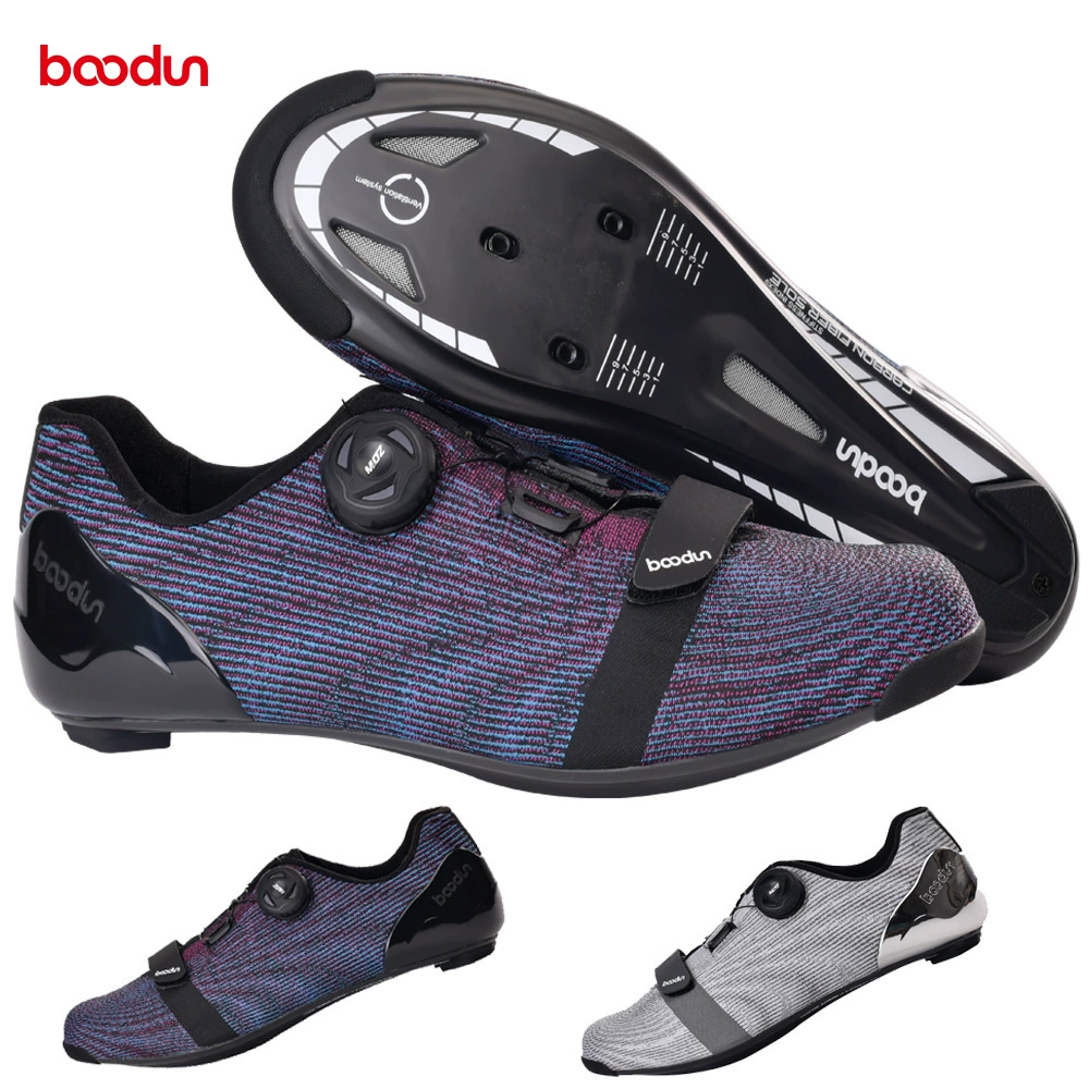 Bolton Sports New 1430 Flying Weaving Обувь для шоссейной езды из углеродного волокна Уличная спиннинговая велосипедная нескользящая обувь с замком для верховой езды