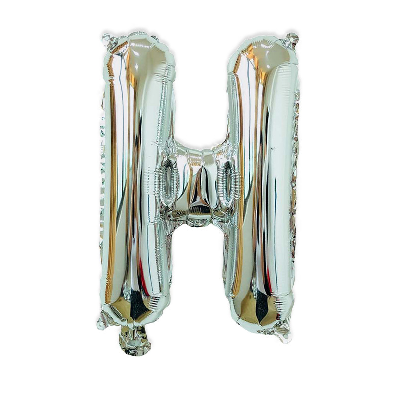 Globo de letra de película de aluminio de 16 pulgadas, versión americana en mayúsculas, cuerpo delgado, pinyin en inglés, decoración de caracteres, globo de papel de aluminio AZ al por mayor