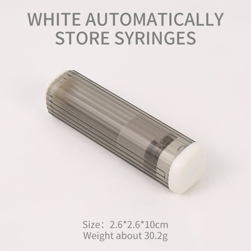 彩色塑料按压升降式手缝针收纳瓶 手工DIY编织工具多规格针收纳桶|undefined