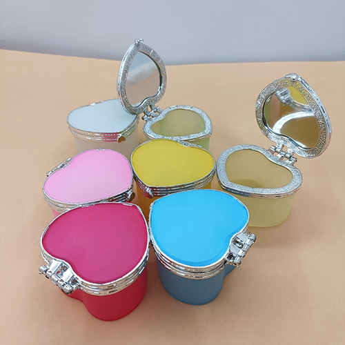 Small Plastic Heart-Shaped Candy Box, Children DIY Craft Jewelry Box, Princess Box for Girls, Factory Wholesale