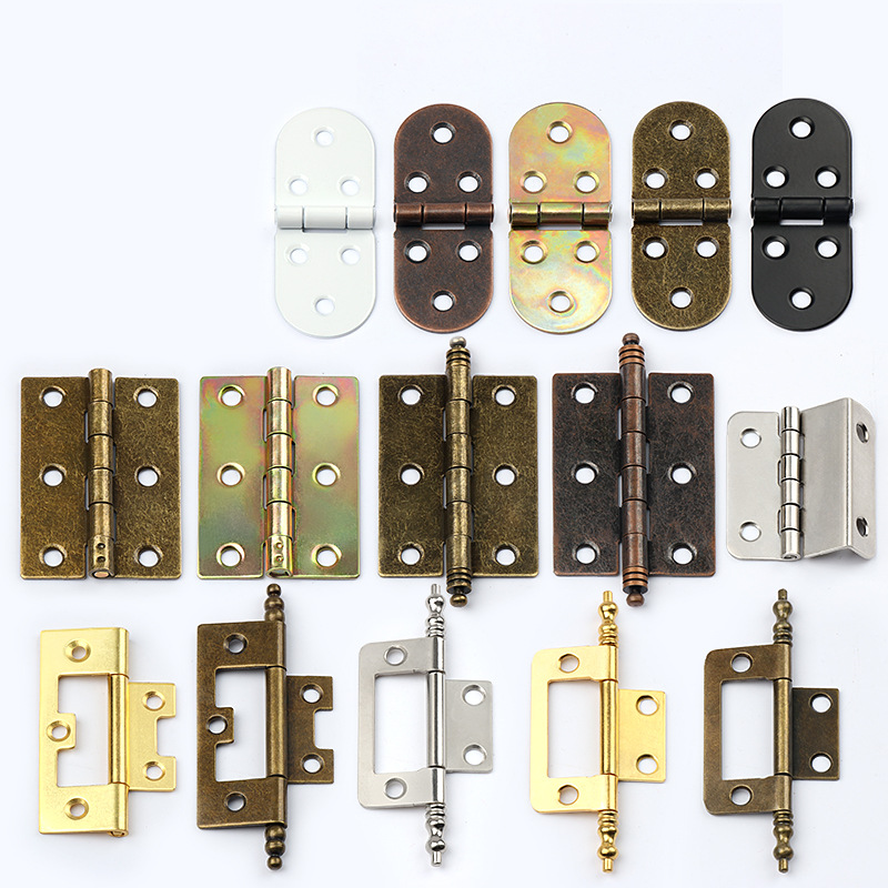 bisagra de acero laminado en frío bisagra de cobre antiguo 2 pulgadas 2.5 pulgadas bisagra plegable en forma de bandera muebles puerta de madera bisagra de caja de madera