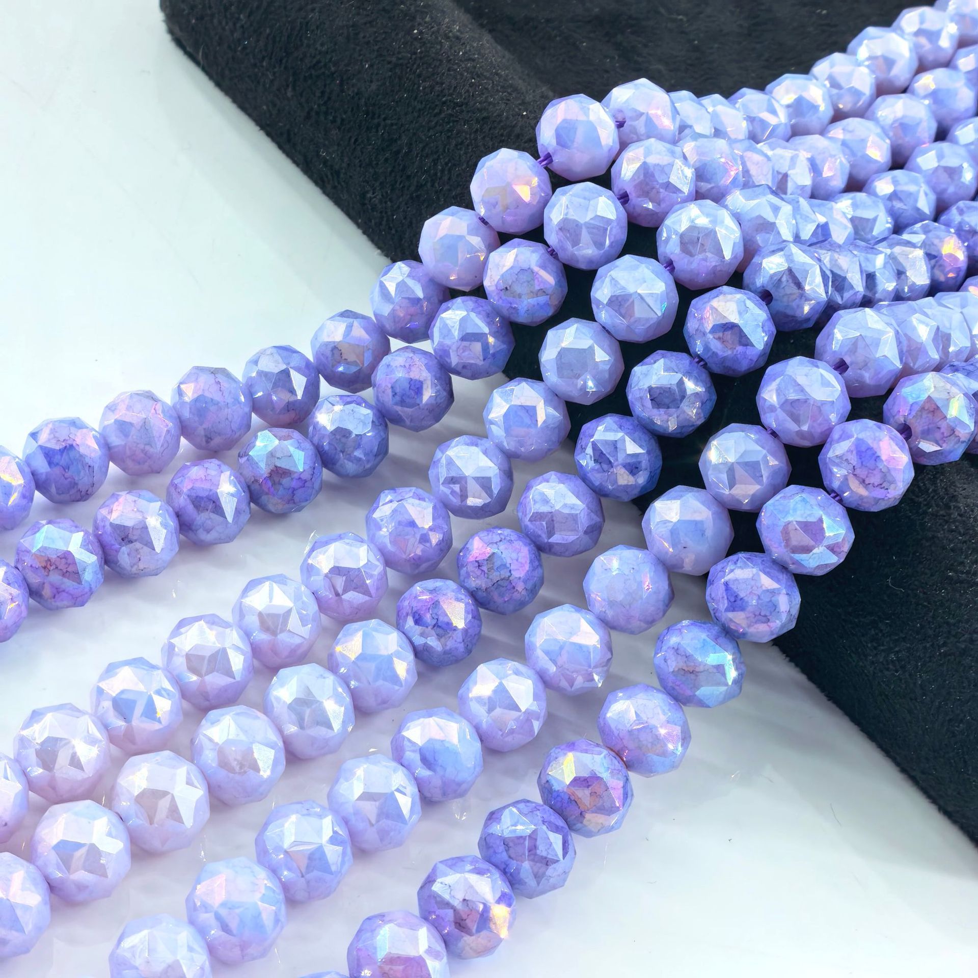 Bola de flores de 8mm Jingjing K9 cuentas sueltas de cristal 64 superficies cortadas con cuentas Accesorios de joyería hechos a mano de bricolaje Pulsera Collar lote suelto image 108