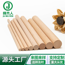 实木榉木圆棒直径20mm圆木棒瑜伽棍实木窗帘棍木圆棍可按需要裁剪