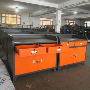 Hardware Tool Cabinet Parts Storage Cabinet Storage Cabinet Multi-Functional Auto Repair Tool Cart Thickened Heavy-Duty Double Door